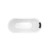 Uno Island Spa Bath Premium Sanitary Grade 18-Jet Dolce Vita Remote Key 168L 1700mm Acrylic High Gloss White [254466]