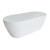 Kaya Freestanding Bath 1700mm Matte White Slim Wall Cast Stone [202171]