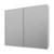 Florence 900 Glass White Mirror Wall Cabinet 2 Door [254539]