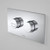 Invisi Series II® Round Dual Flush Plate & Raised Care Buttons (Plastic) Chrome [113805]