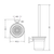 Projix Toilet Brush & Holder Chrome [116009]