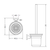 Projix Toilet Brush & Holder Chrome [116009]