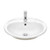 Symphony Vanity Basin with Overflow White 1 Tap Hole [116090]