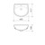 Symphony Wall Basin with Overflow White 1 Tap Hole [116383]