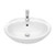 Symphony Semi Recessed Vanity Basin with overflow One Tap Hole White [116381]