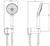 Havana Hand Shower 3 Function 3Star 9L/min Matte Black [200749]