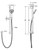 Havana Rail Hand Shower 3 Function 3Star 9L/min Matte Black [200752]