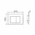 Square ABS Matt Black Flush Plate [203092]
