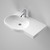 Opal 720 Right Hand Wall Basin with Plug & Waste White 1 Tap Hole [119766]