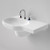 Opal 720 Right Hand Wall Basin 3 Tap Holes [119767]