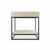 Vanity Set - Trough Rectangle Basin UHP Concrete (No P&W) with matching shelf on Black Metal Frame (Sand) [270361]