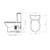 Venecia Wall Faced Close Coupled Suite Bottom Inlet Soft Close Seat 4.5/3L White 4Star [121604]