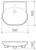 Opal Sole Semi Recessed Basin White 1 Tap Hole [123039]