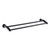 Projix Double Towel Rail 630mm Black [203026]