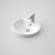 Orbis Inset Basin with Overflow White 1 Tap Hole [123291]
