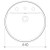 Orbis Inset Basin with Overflow White 1 Tap Hole [123291]