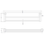 Projix Double Towel Rail 630mm Brushed Nickel [203036]