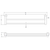 Projix Double Towel Rail 630mm Brushed Nickel [203036]