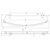 Projix Glass Shelf 610mm Brushed Nickel [203041]