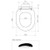 Profile Soft Close Toilet Seat Plastic Hinge White [124005]