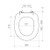 Profile Soft Close Toilet Seat Chrome Hinge White [124006]
