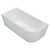 Isabella Corner Right Hand Curve Edge Acrylic Bath 1700mm Gloss White [166666]