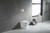 Java Rimless Floor Standing Pan w/Round Stainless Steel Brush Gold Flush Plate & Cistern 4Star [203099]