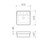 Carboni II Inset Basin with Overflow Vitreous China White 1 Tap Hole [124535]