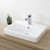 Basa Inset Basin with Overflow White 1 Tap Hole [124734]