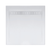 Barossa Base Shower Polymarble White 900mm x 900mm Rear Outlet White + Stainless Steel Grate [105272]