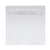 Barossa Base Shower Polymarble White 900mm x 900mm Rear Outlet White + Stainless Steel Grate [105272]