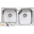 Nu-Petite Double Bowl Sink 1 Tap Hole [106674]