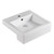 Jacinta Semi-Recessed Basin White 1 Tap Hole with Overflow [151136]
