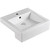 Jacinta Semi-Recessed Basin White 1 Tap Hole with Overflow [151136]