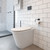 Wall Dual Flush Button Round Black [153204]