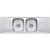 Ultraform Double Bowl Topmount Sink with Double Drainer-1 Tap Hole [066883]
