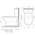 Venecia Close Coupled Toilet Suite Bottom Inlet SNV Soft Close Seat White 4Star [126810]