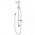 Waipori Satinjet Hand/Rail Shower 3Star Chrome/White [130808]