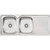Endeavour Double Bowl Topmount Sink with Drainer Left Bowl 1 Tap Hole [134160]