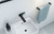Gloss Hand Towel Rail Matte Black [137644]