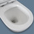 Alix Rimless Extended Height Pan Back to Wall Suite 160-230 Set Out Grey Seat [191464]