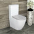 Alix Care Back to Wall Rimless P Trap Toilet Suite Grey Seat 4 Star [191458]