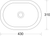 NTH Emilia Oval Vanity Basin 430mm x 310mm with Pop-Up Plug & Waste [198808]
