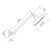 Luna 3 Function Adjustable Wall Shower Rose & Arm 120mm Black 3Star [194618]