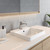 Edge II Inset Basin with Overflow 400mm x 400mm White 1 Tap Hole [203073]