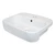 Sigma Semi Recessed Basin with Overflow 450mm x 350mm White 1 Tap Hole [203077]
