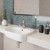 Sigma Semi Recessed Basin with Overflow 450mm x 350mm White 1 Tap Hole [203077]