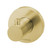 Radii Robe Hook with Round Plate Brushed Gold [153573]