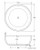 Shinto Freestanding Cast Stone Round Bath 1350mm Matte White [158200]