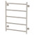Radii Heated Towel Ladder 5Bar 62W 550mm x 740mm Round Plate Brushed Nickel [199297]